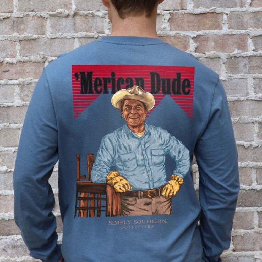 Western 'Merican Dude long sleeve tee